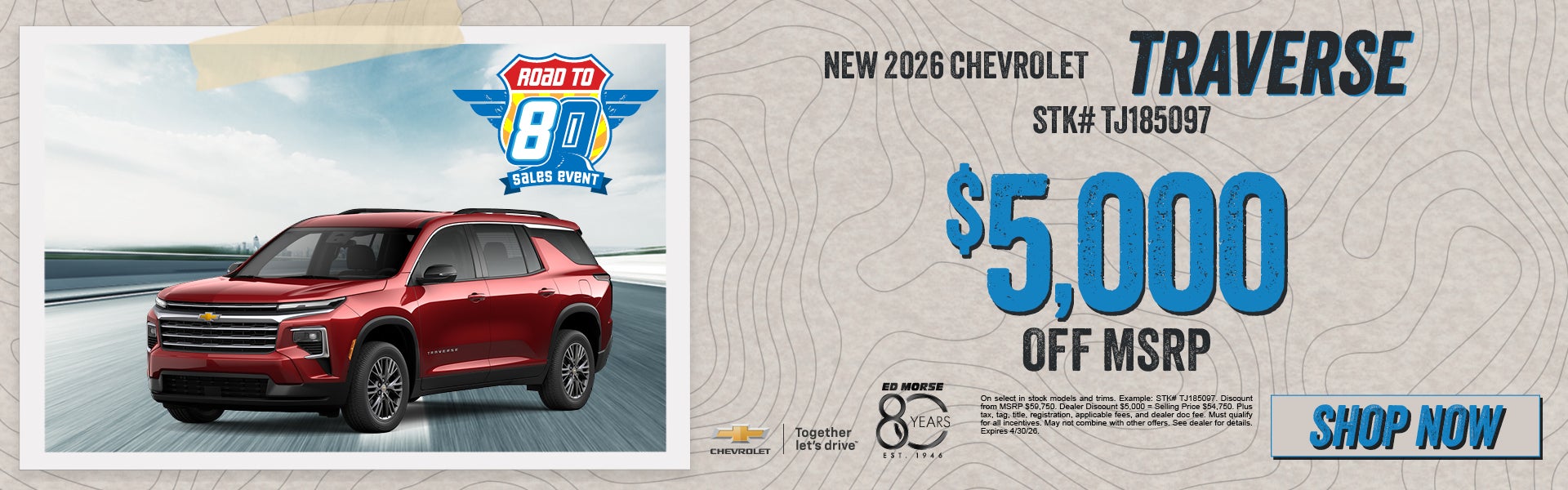 New 2026 Chevrolet Traverse