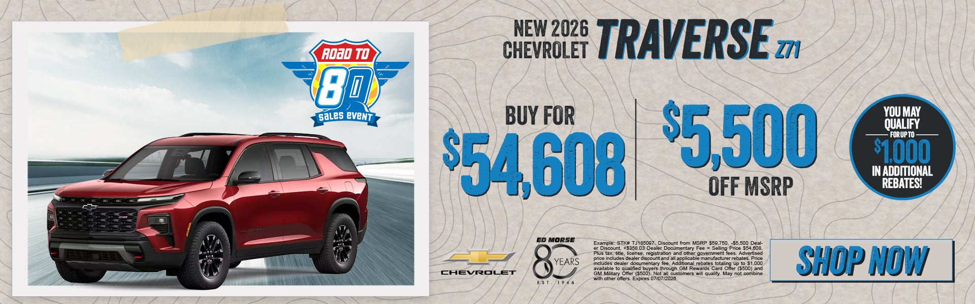 New 2026 Chevrolet Traverse Z71